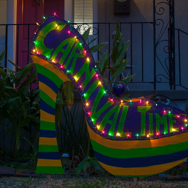 Mardi Gras Giant Shoe Fine Art Display - Carnival Time