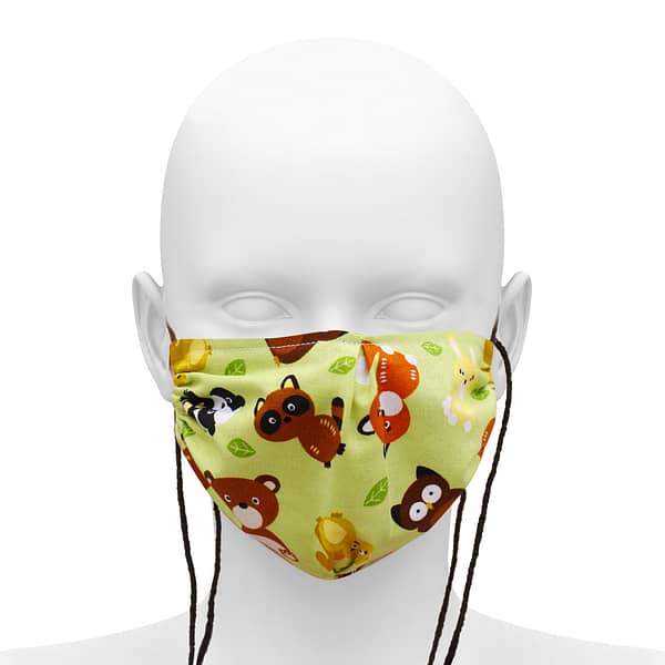 Adjustable Cotton Double Layer Face Mask - Critters